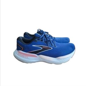 Brooks Glycerin 21 Athletic Running Tennis Walk Shoe Sneaker Pink Blue Women 8